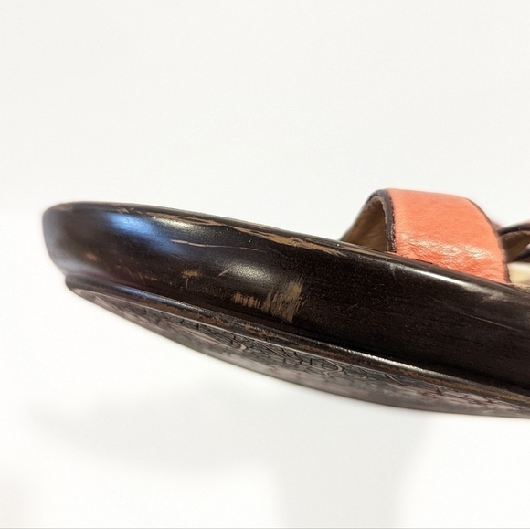 Sofft pink wedge platform leather sandals 8.5 - Picture 11 of 16